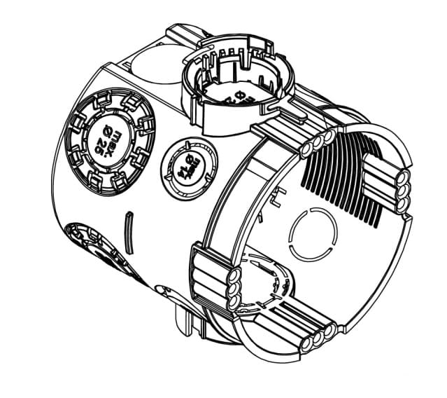 Коробка установча OBO Bettermann 61x66мм IP30 (2003702)