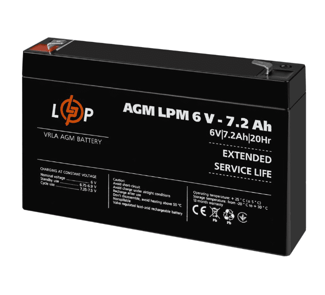   LogicPower AGM LPM 6V 7,2Ah (3859)