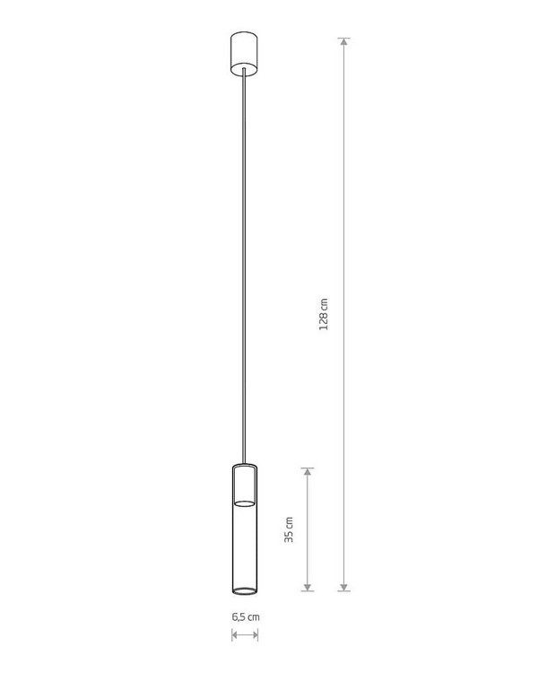    nowodvorski cylinder solid brass l (7867)