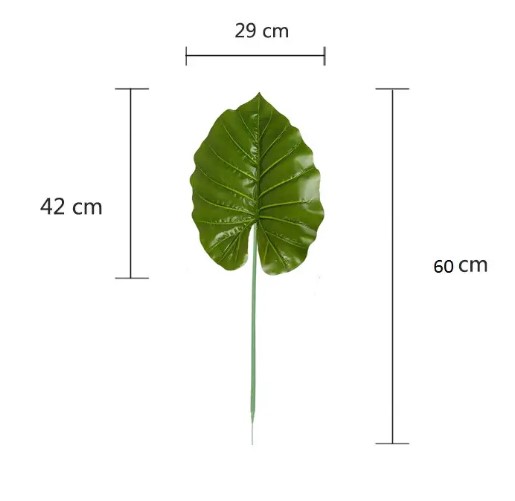 Штучне листя Engard Taro світлий 65см (DW-37)