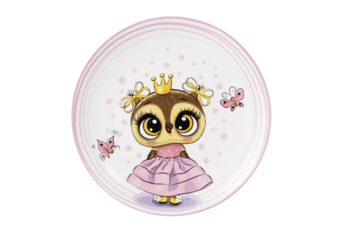 Набір дитячого посуду Ardesto Princess owl 3 предмети (AR3453OS)