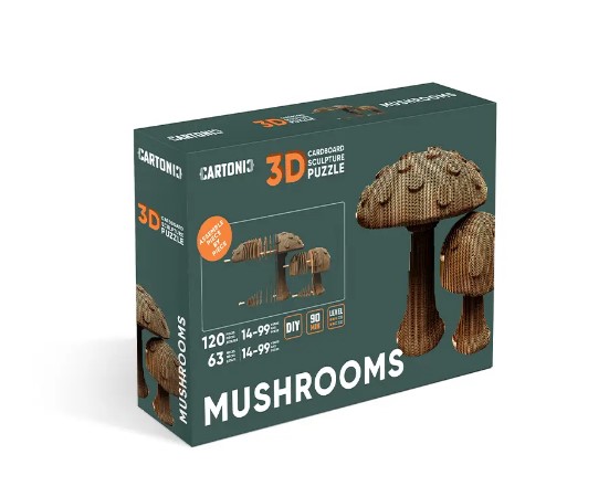 Картонний конструктор Cartonic 3D Puzzle MUSHROOMS