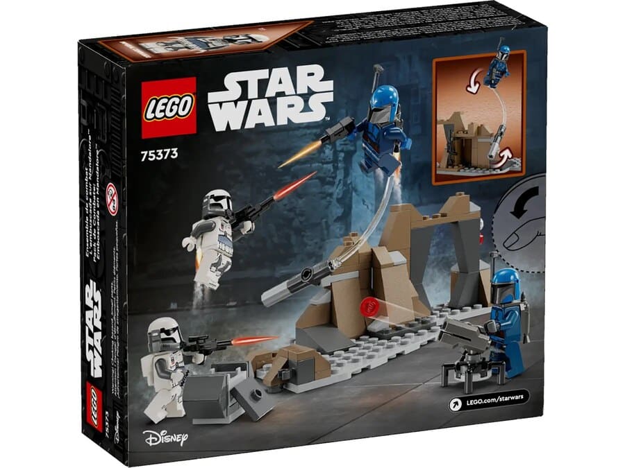 Конструктор Lego Star Wars Бойовий комплект Засідка на Мандалорі 109 деталей (75373)