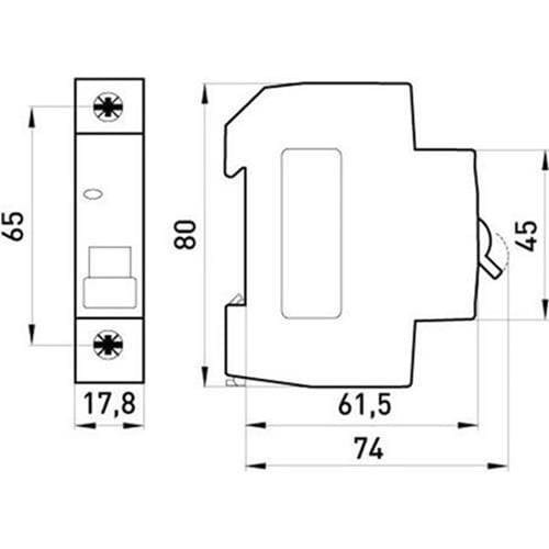 Автоматический выключатель E.Next 1-п e.mcb.stand. 6А C 4,5кА (s002006)