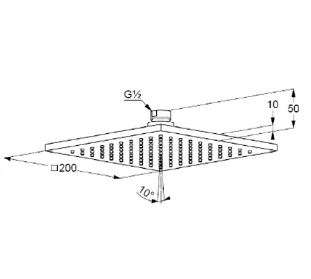   Kludi A-QA 20x20 (644200500)