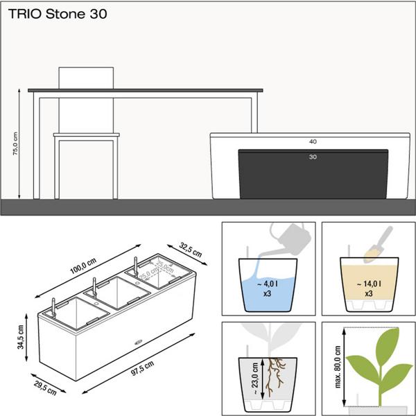    lechuza trio stone 30 - 14x3 (15046)