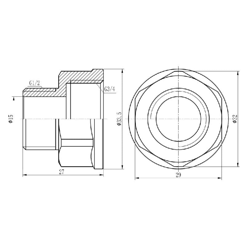  SD Forte 3/4"1/2"   (SF360H2015)