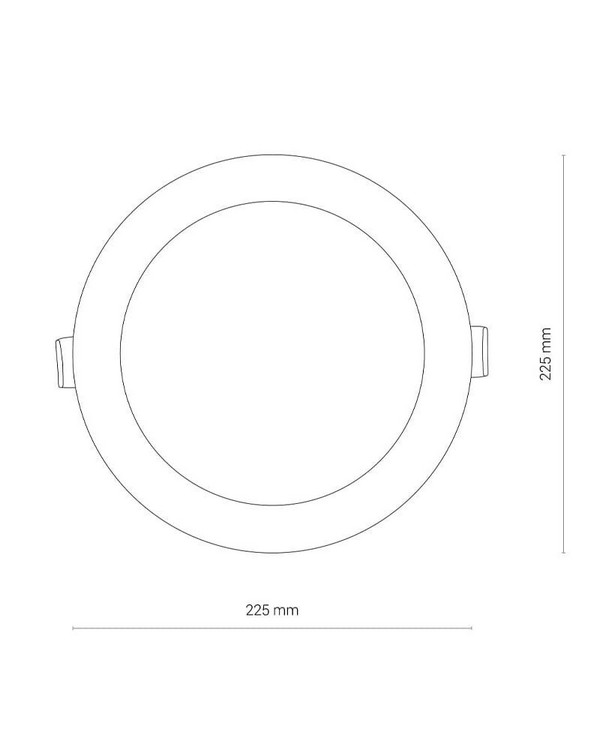 Точковий світильник Nowodvorski CL KOS LED 24W, 3000K White (8775)