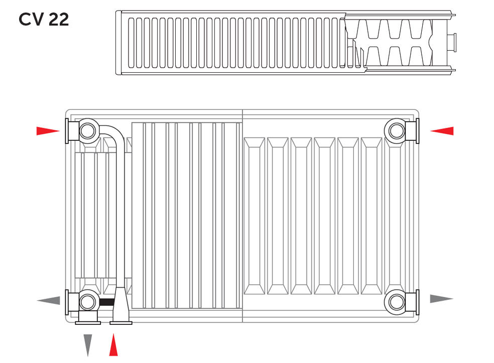    IDMAR Ventil Compact 22 300x800 (V22300X080)