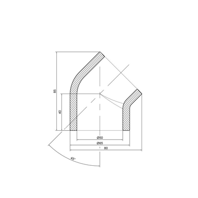  Alfa Plast PPR 50 45 (APEL4550XXX)