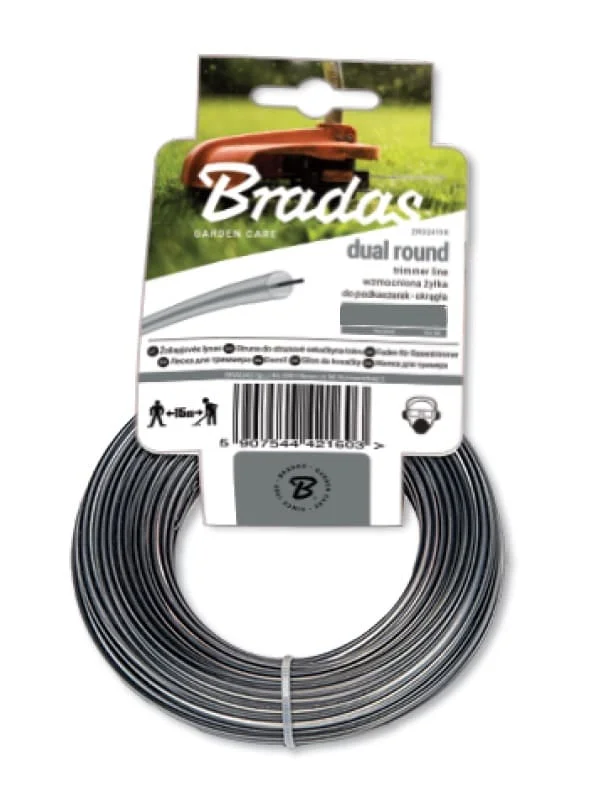 Леска для триммера BRADAS RIPPER DUAL круг 3,0ммx15м (ZRO3015K)