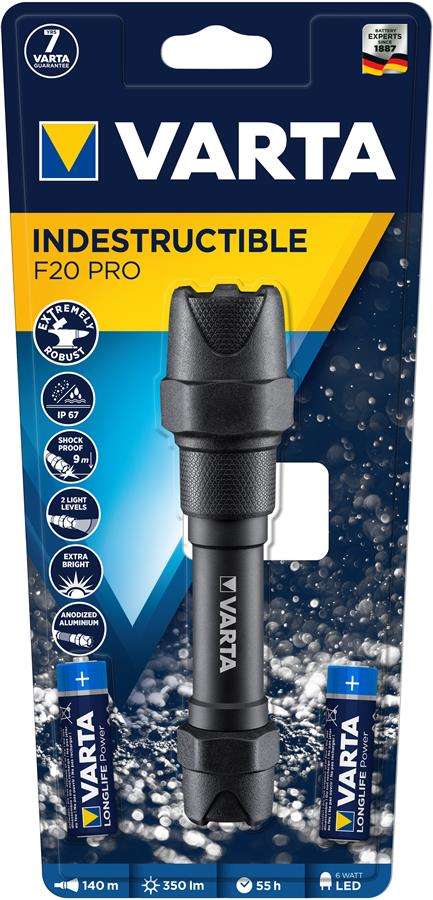 Ліхтар ручний VARTA Indestructible F20 Pro (18711101421)