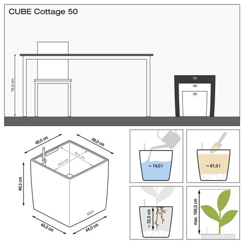   Lechuza Cube Cottage 50 - 61 (15397)