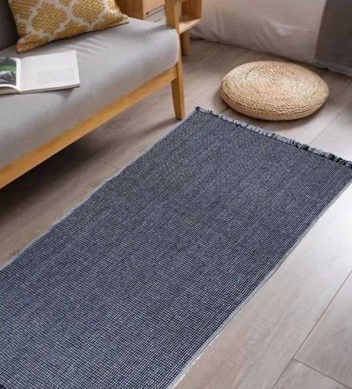 Фото ковер izzihome naturel rug anthracite 80x150см (201akan004196)