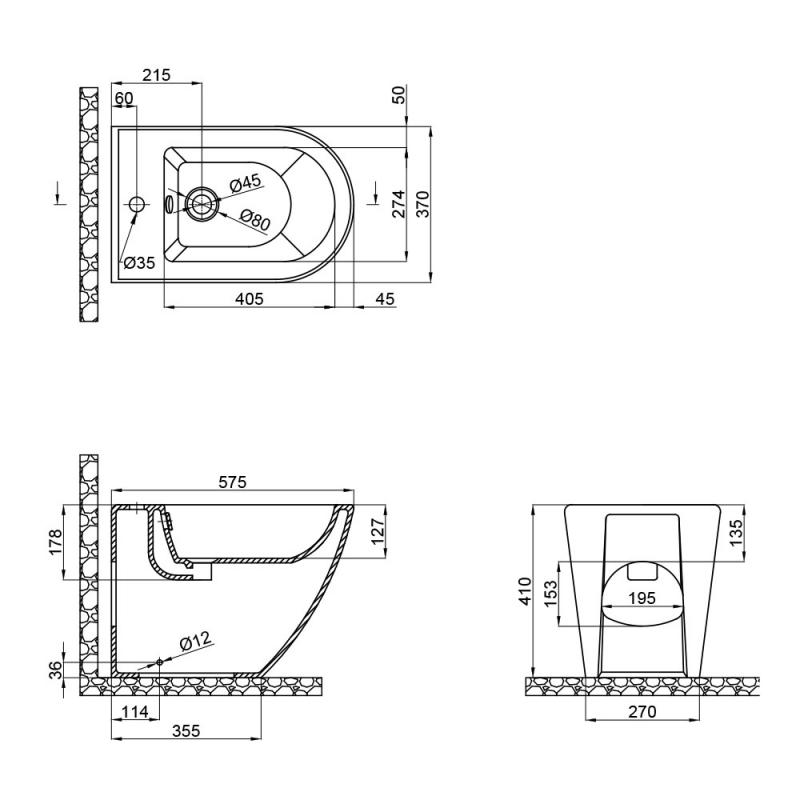   Qtap Robin 410x370x575 (QT13442141CW)