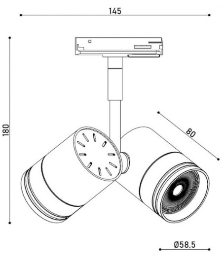    kloodi kd-5050/02-2l-wh track  