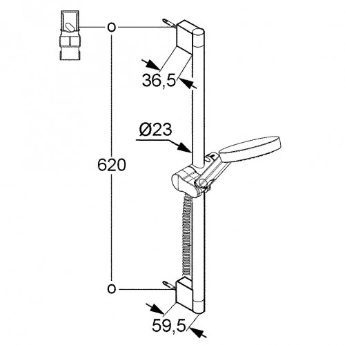   Kludi A-QA 3S 600 (657300500)