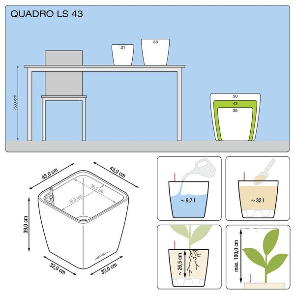   Lechuza Quadro Premium LS 43 - 32 (16185)