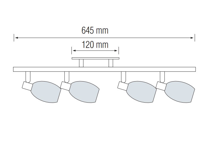 Світильник настінно-стельовий Horoz Electric MANAVGAT-4 4xE14 645мм хром (035-003-0004-010)
