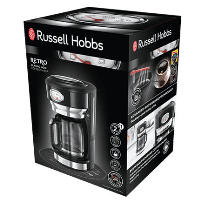 Фото кофеварка russell hobbs 21701-56 retro classic noir