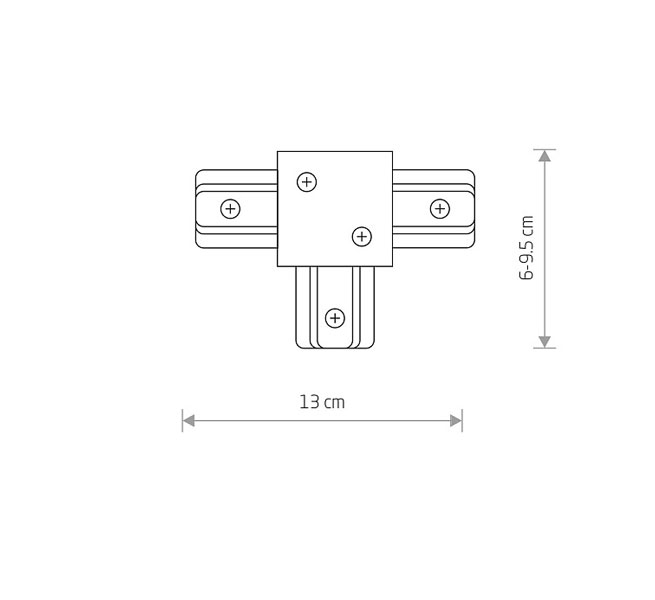 Фото соединитель nowodvorski profile recessed t-connector white (8834)