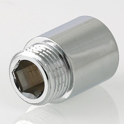 Удлинитель хромированный Valtec 1/2"х20 мм внутренняя/наружная VTr.198.C.0420