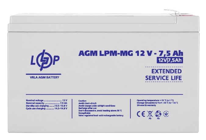   LogicPower LPM-MG 12V 7,5Ah (6554)