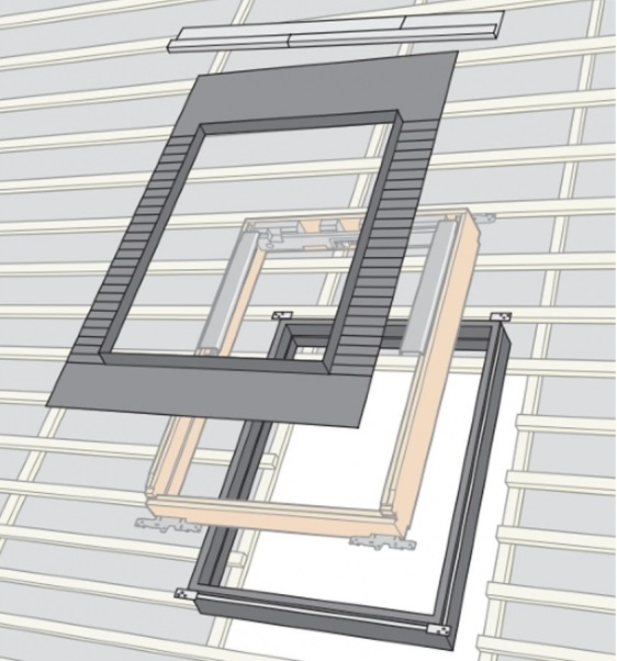 Гідро та теплоізоляція вікна VELUX BDX MK10 2000 78x160см