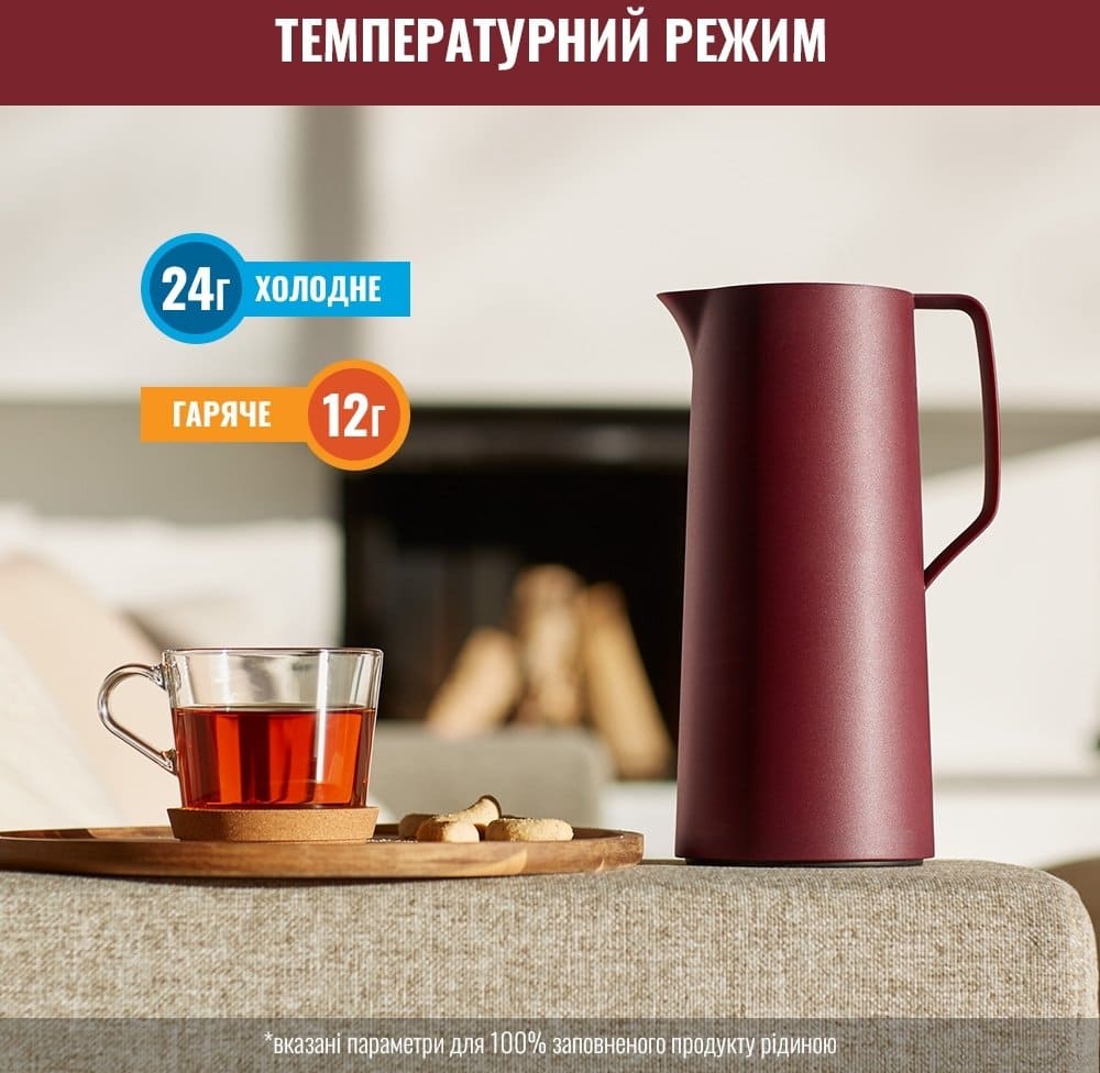 Термоглечик Tefal Motiva 1000мл бордовий (N4170210)