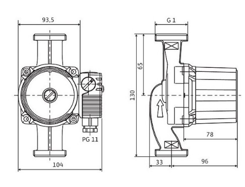 Насос циркуляционный Wilo Star-RS 15/6-130 (4063803)