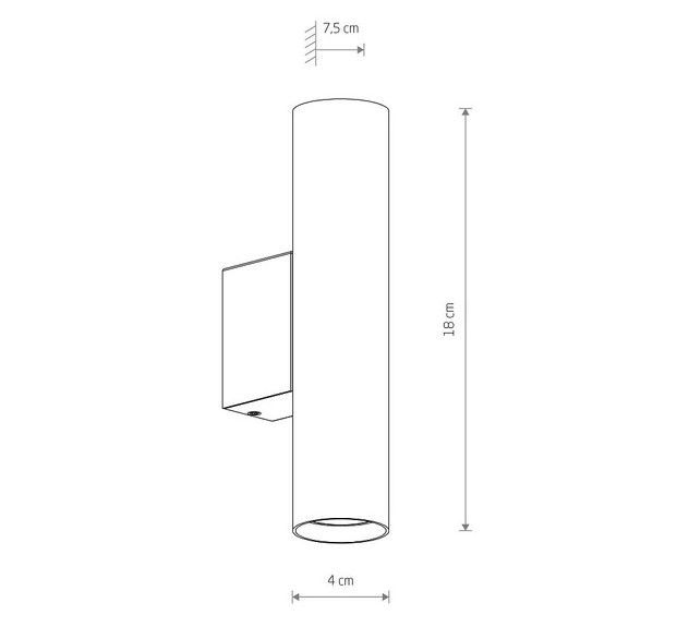  Nowodvorski Fourty Wall M Black (10753)