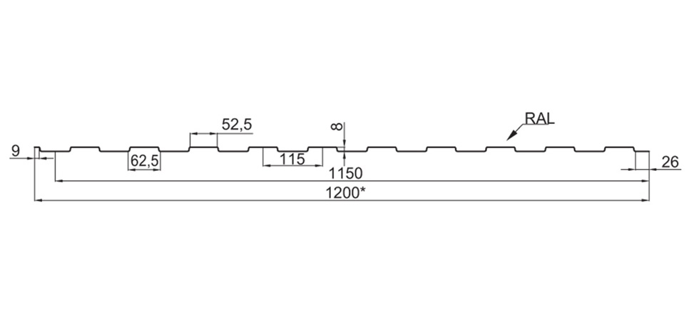    8  0,5 PEMA RAL 6005