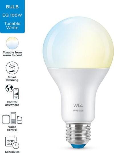   wiz smart e27 13w 100w 1520lm a67 2700-6500k wi-fi (929002449602)