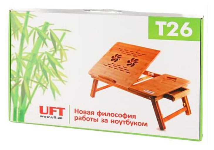 Фото бамбуковый столик для ноутбука uft t26 new (uftt26new)