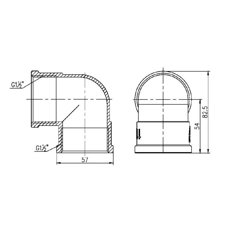 Кут SD Forte 1" 1/2 ВВ (SF36840)