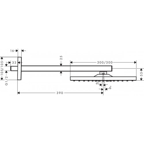   Hansgrohe Raindance E 300 Air 1jet (26238000)