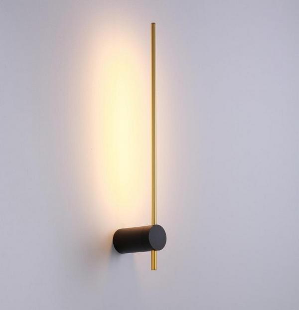  KLOODI WALL LIGHT WA-GALA R600 3K BK/GD 6W IP20