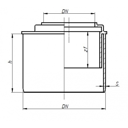 Редукция короткая Ostendorf 110x75мм