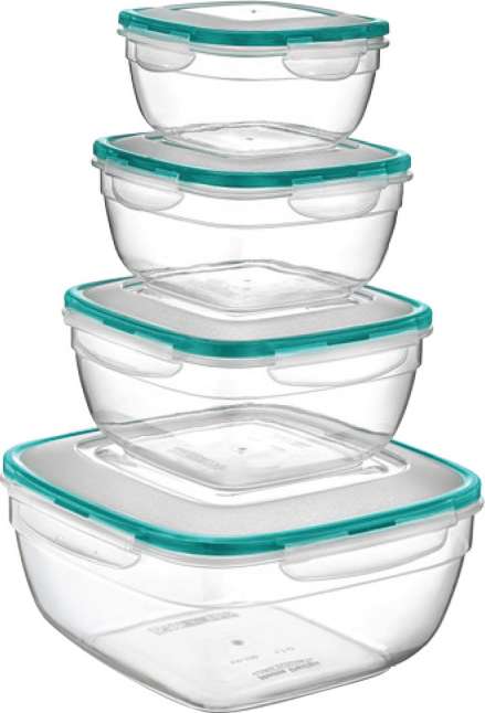 Контейнер для зберігання Irak Plastik Fresh Box 13x13x6,5см 0,6л (5287)