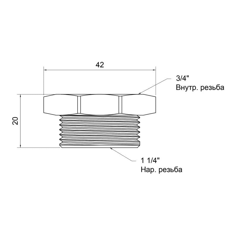  SD Plus 1 1/4"3/4"  (SD4233220)