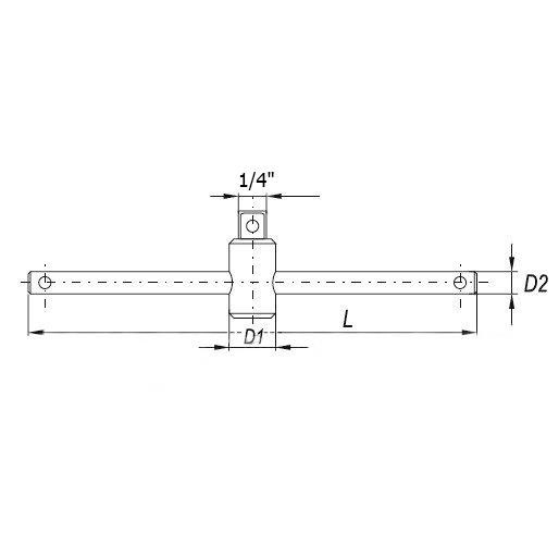   YATO 1/4" 152,4 (YT-1426)