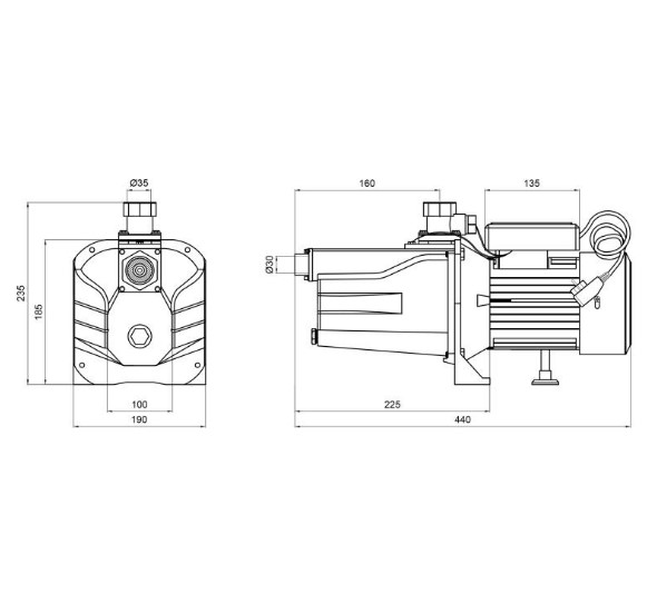 Насос поверхностный Thermo Alliance SJETN-100N 0,75кВт (TASJETN100N)