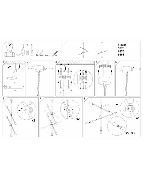   Nowodvorski Sticks Gold V (9076)