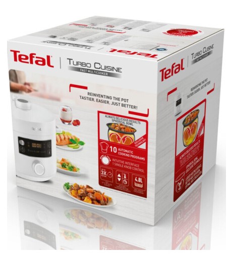 Фото мультиварка-скороварка tefal turbo cuisine cy754130