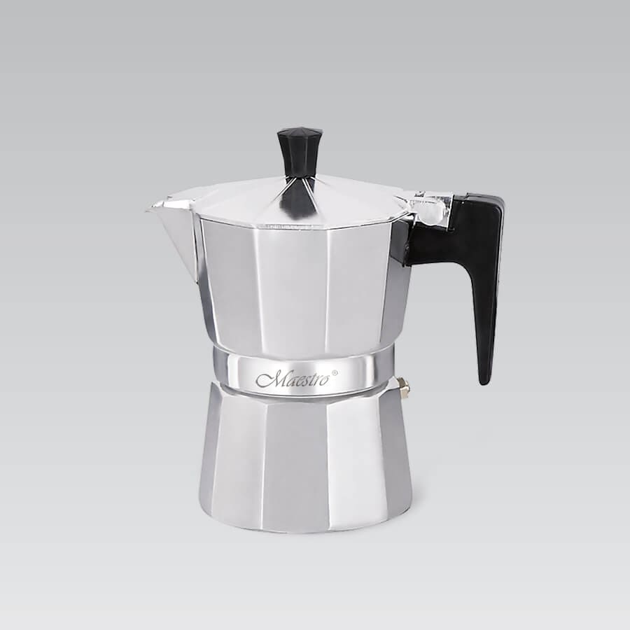 Фото кофеварка гейзерная maestro espresso moka 300мл на 6 чашек (mr-1666-6)