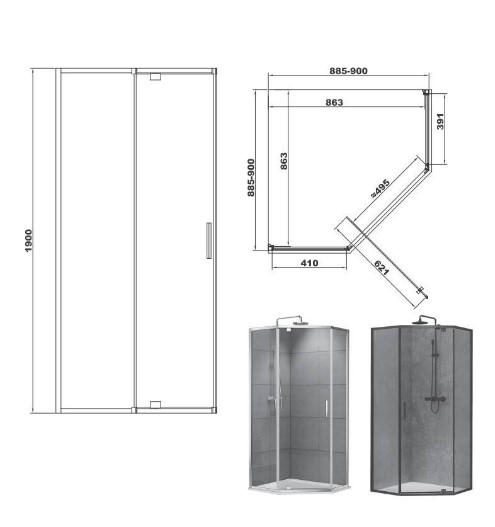   Devit Art 2.0 120x80x190   (FEN2340B)