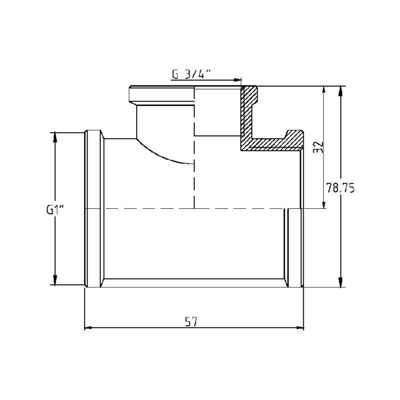   SD Forte 1"3/4"1"  (SF362252025)