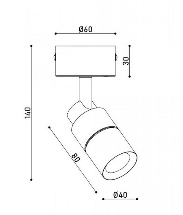  - kloodi kd-02 5w 4k bk ip20