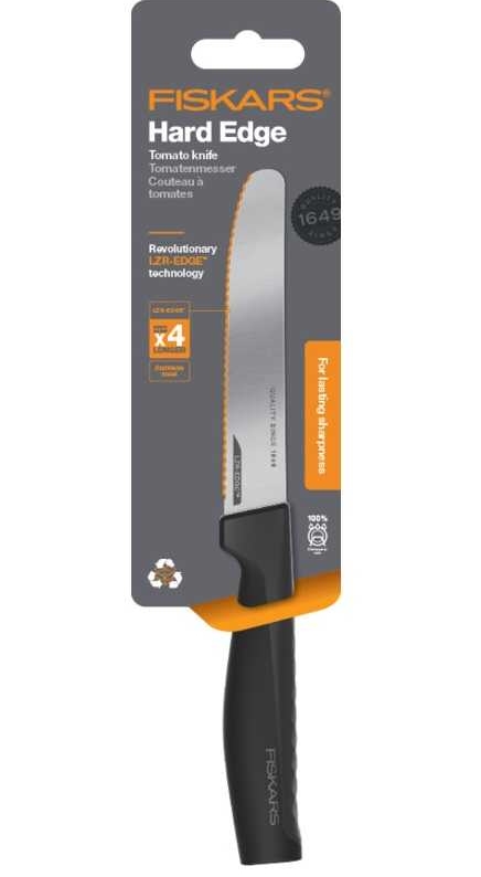 Фото нож для томатов fiskars hard edge 120мм (1054947)