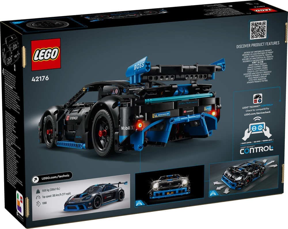 Конструктор Lego Technic Автомобіль для перегонів Porsche GT4 e-Performance 834 деталі (42176)